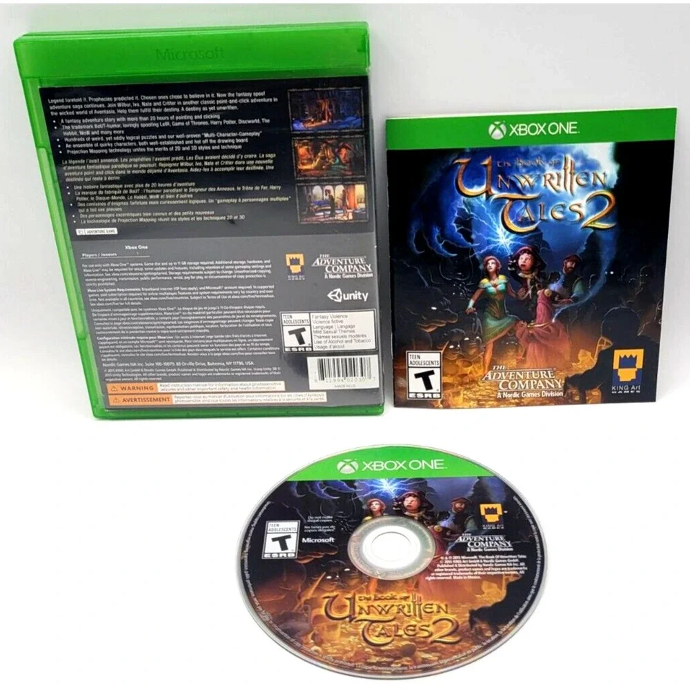 The Book Of Unwritten Tales 2 XBOX One Game CIB‎ Complete In Box